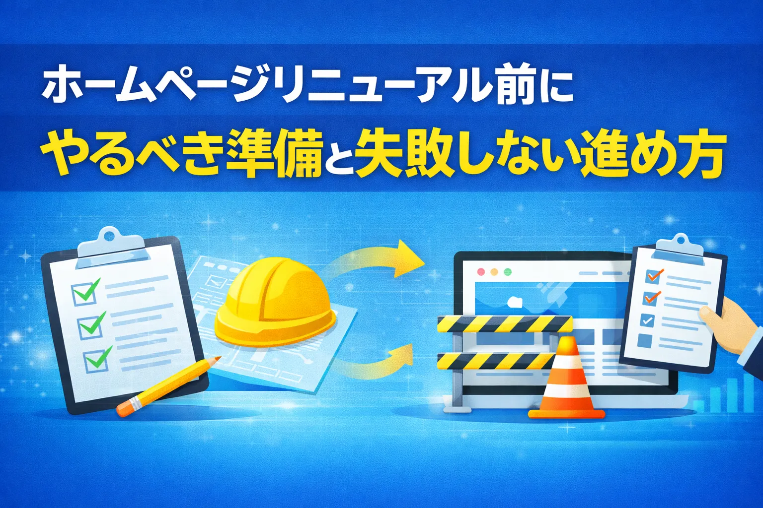 ホームページリニューアル前にやるべき準備と失敗しない進め方