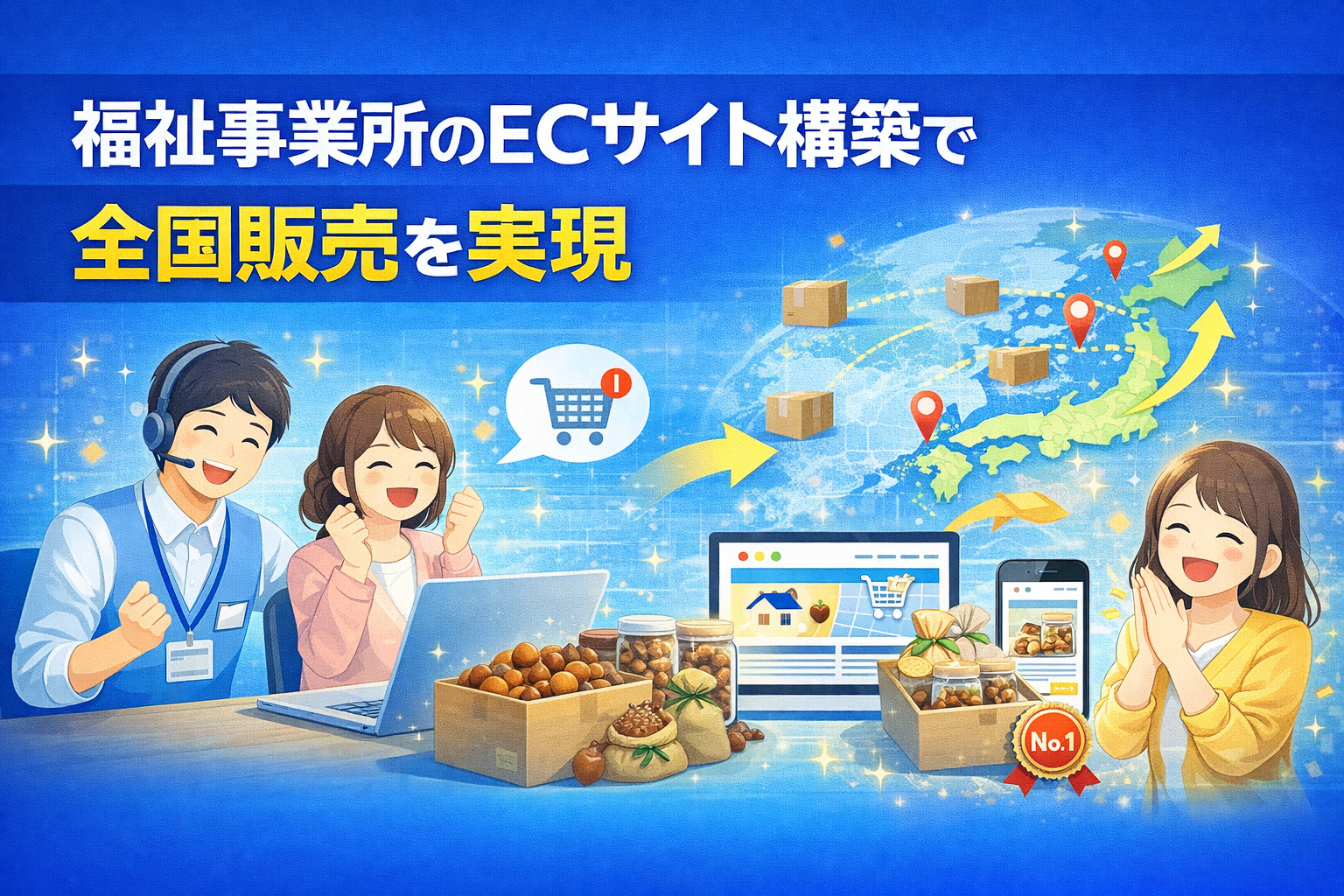 【Shopify導入事例】福祉事業所のECサイト構築で全国販売を実現
