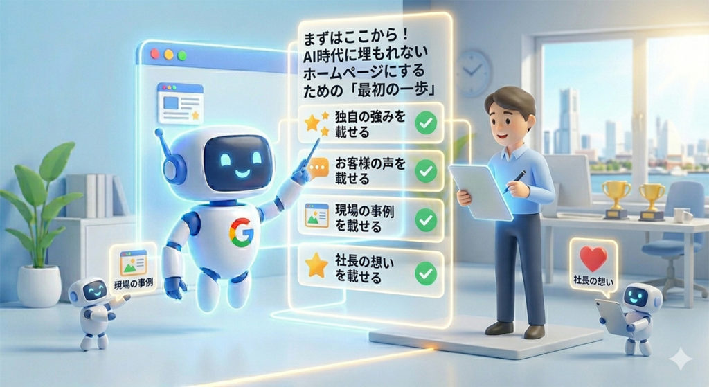 AI時代に埋もれないホームページにするための「最初の一歩」