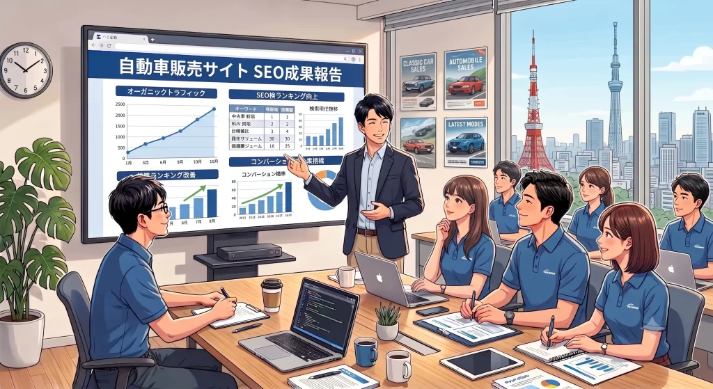 自動車販売会社がコンテンツSEOからウェブ広告成果へ繋げた事例