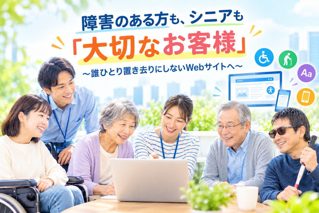 障害のある方も、シニアも「大切なお客様」 〜誰ひとり置き去りにしないWebサイトへ〜